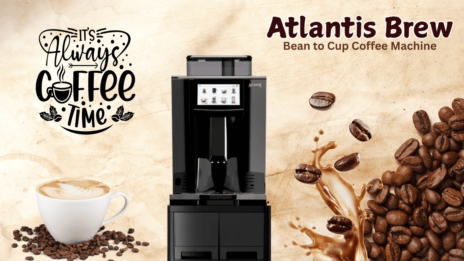 Office Rush Hour, Solved: How the Atlantis Brew's High-Capacity Hopper & Hot Plate Keep the Coffee Flowing